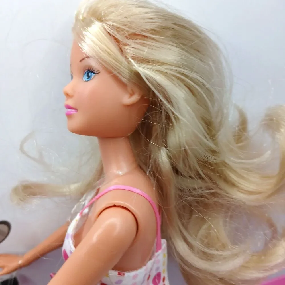Steffi Love Doll & Pink Motor Scooter 11” Fashion Doll Dressed Two-Tone Blonde